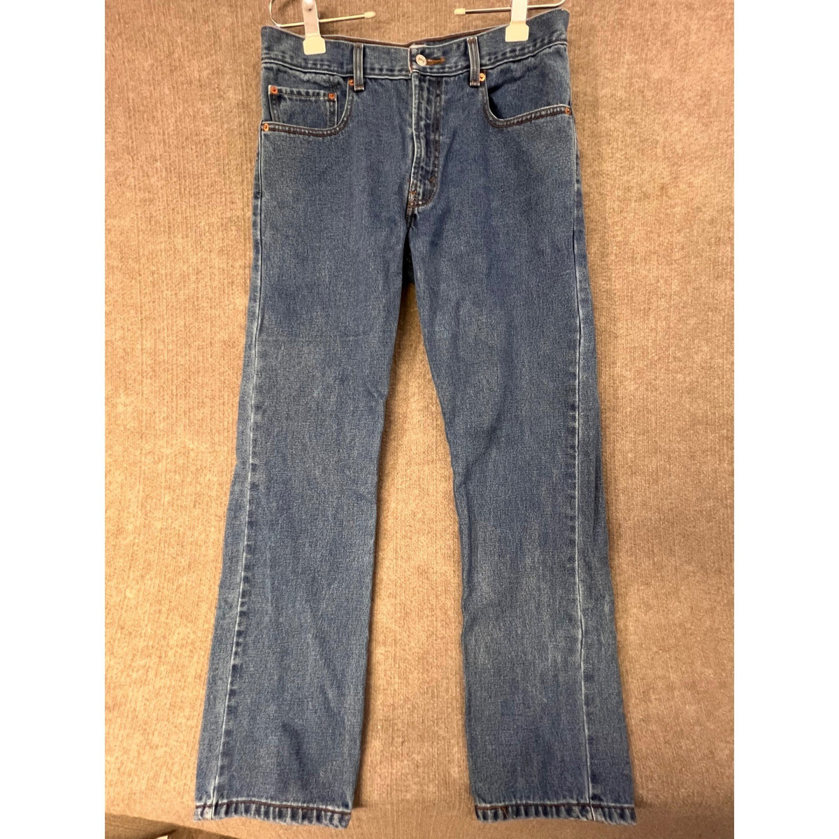 Levi's 505 Regular Fit Jeans Blue Denim Men's Size 33x32 Classic Style