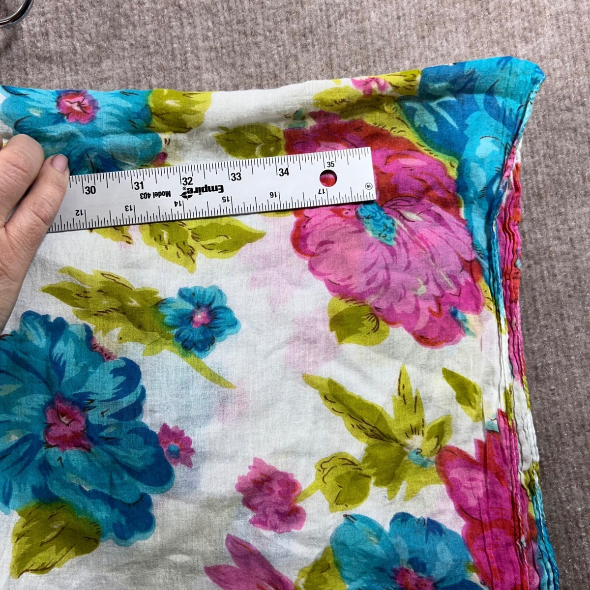 Maurices White Floral Print Scarf Wrap Shawl Oversized