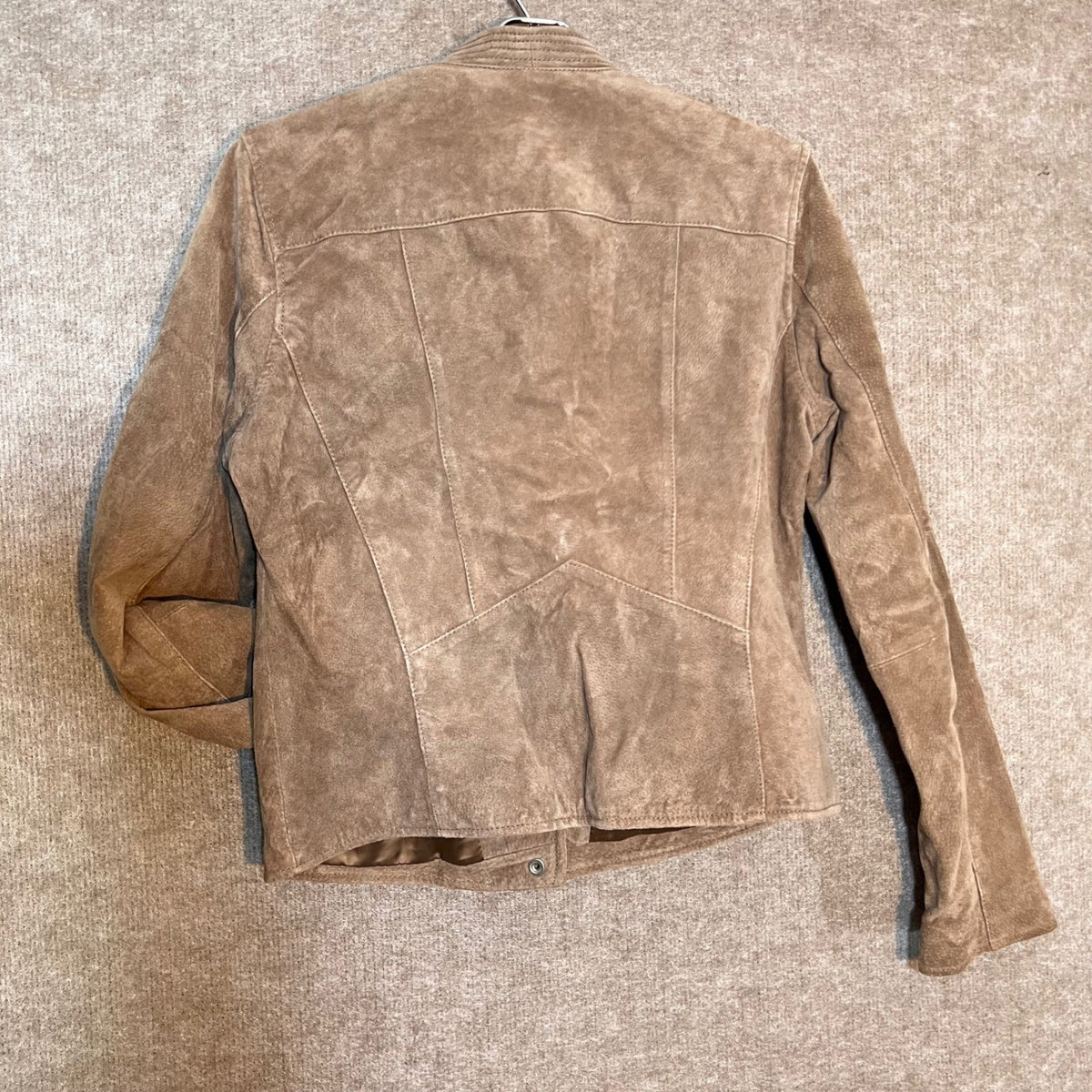 BLANKNYC Suede Moto Jacket Womens Small Brown Leather Biker Western Boho