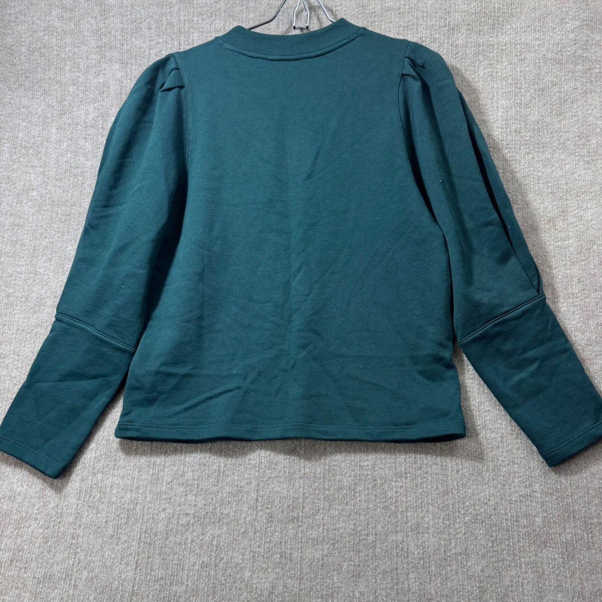 Rebecca Taylor Puff Ruched Long Sleeve Sweatshirt Pima Size S Knit Top