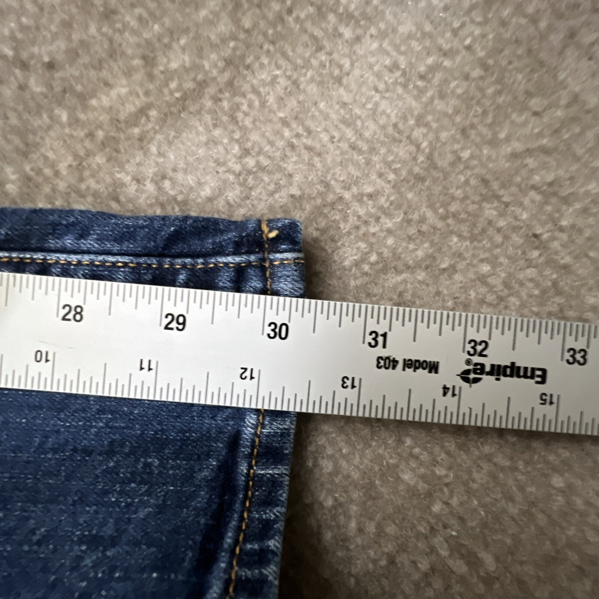 Women’s Blue Levis 505 Stretch Straight Leg Denim Jeans Size 14