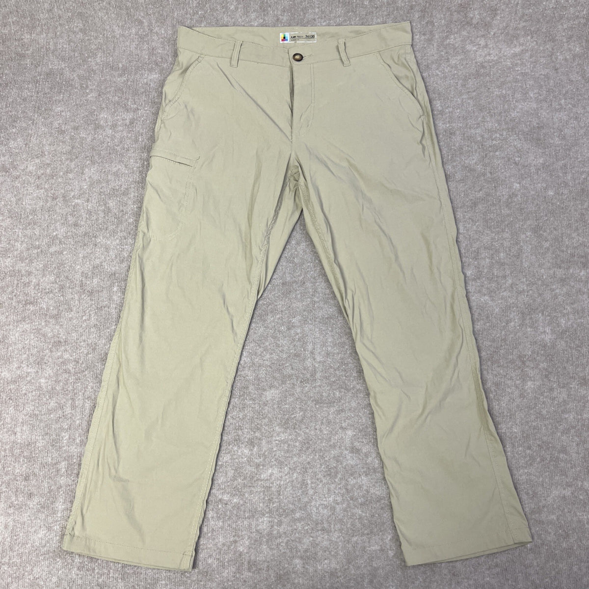 UB Tech Cargo Pants Mens 36x30 Brown Outdoor Hiking Performance Fishing Golf
