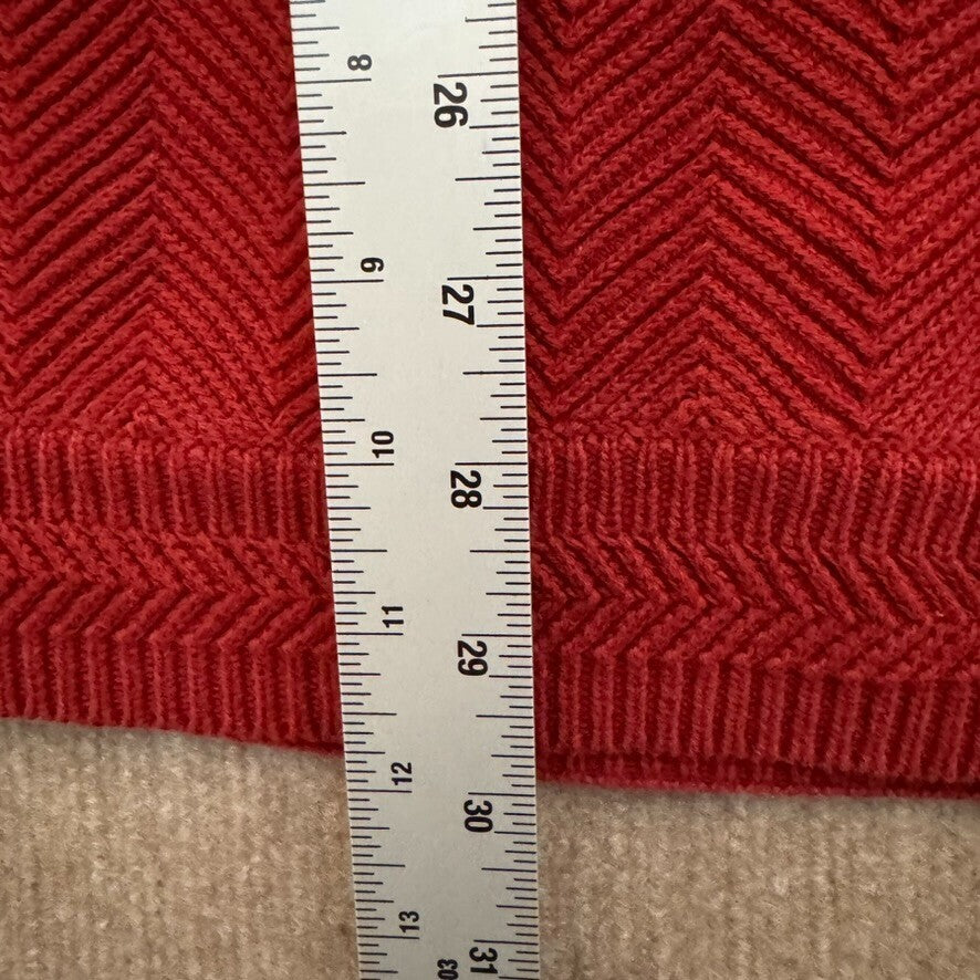 Chaps XL Men's Red Sweater Thick Heavy Tight Knit Business Casual Ralph Lauren