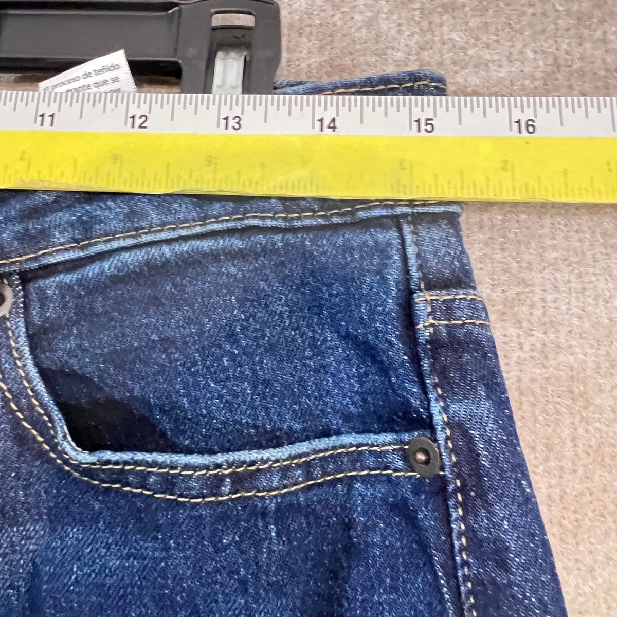 Time and Tru Wide Leg Jeans Women 10 Dark Wash High Rise Stretch Denim