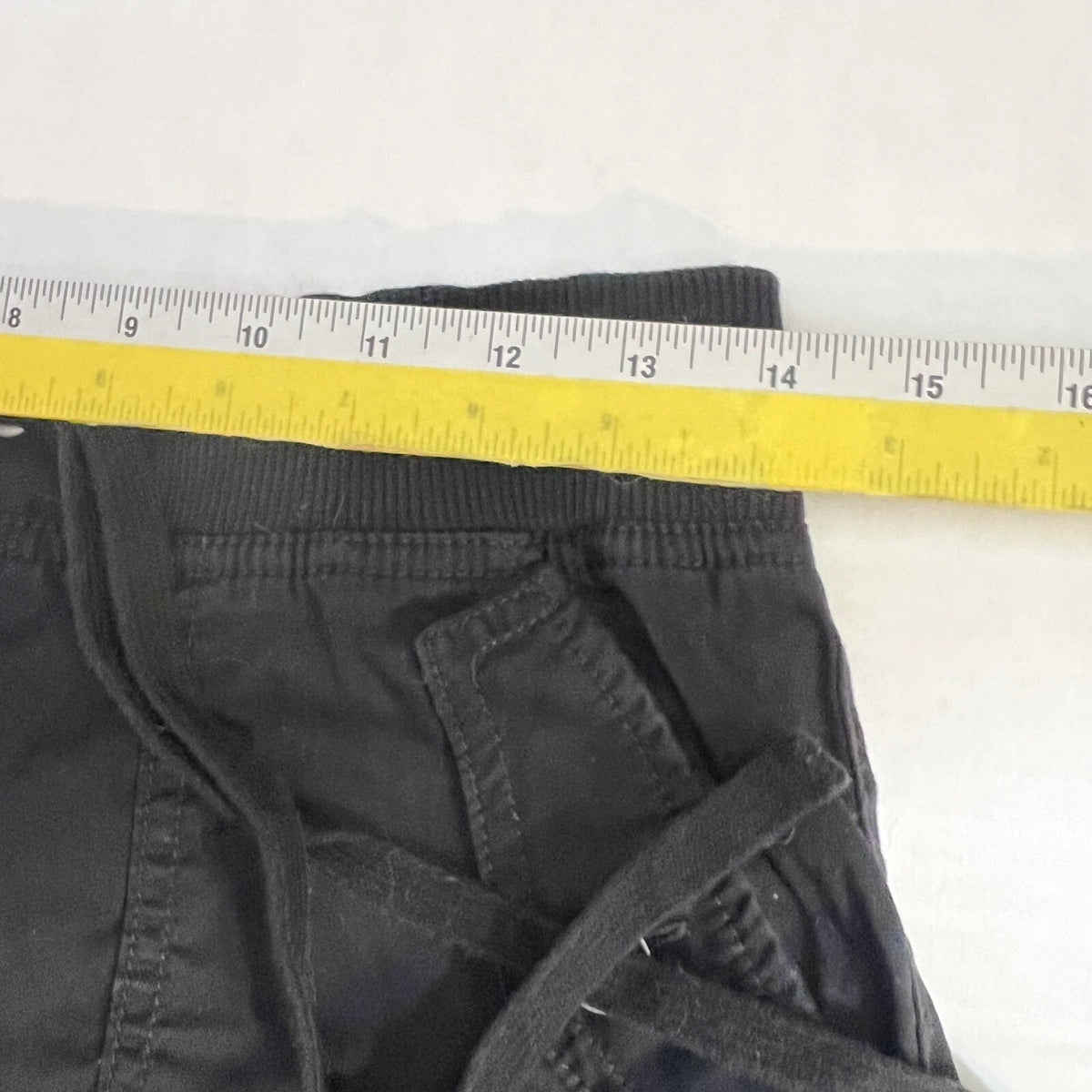 Loft Cargo Shorts Womens 2 Black Elastic Drawstring Waist Cotton Utility Casual