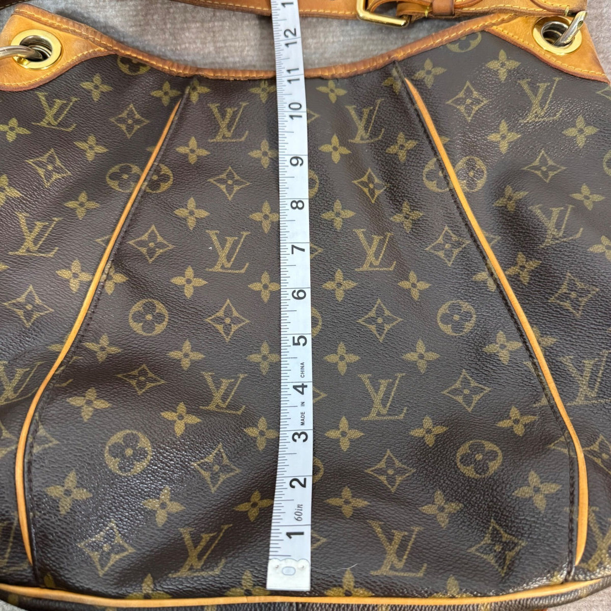 Louis Vuitton Galliera PM Monogram Canvas Shoulder Bag Brown Luxury SD1089 READ