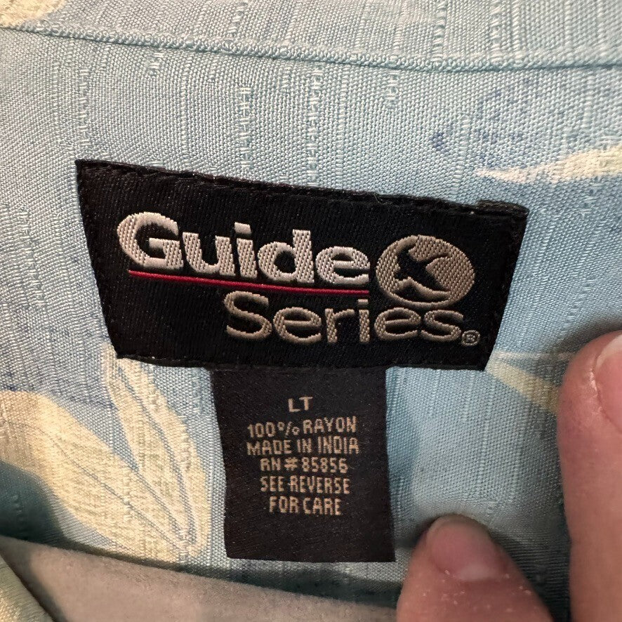 Guide Series LT Rayon Hawaiian Shirt Blue