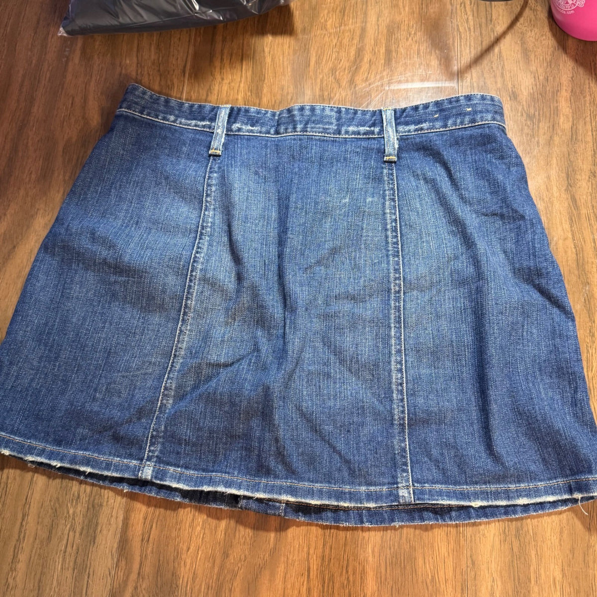 Denim & Supply Ralph Lauren Tilden Skirt Women 30 Blue Denim Button Front Mini