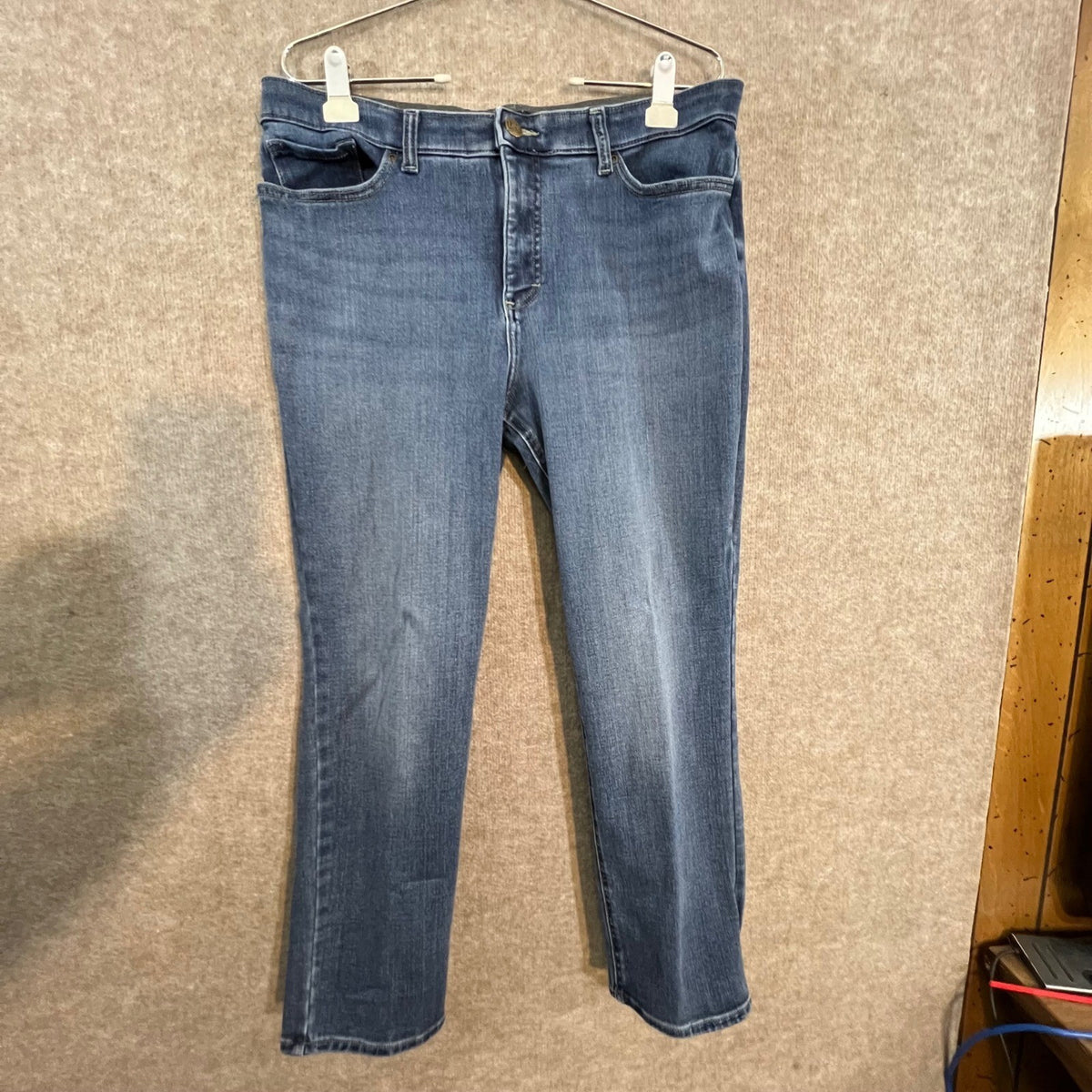 4 Pair Lee Slim Fit Straight Leg Jeans Womens 16 Medium Dark Wash Mid Rise Denim
