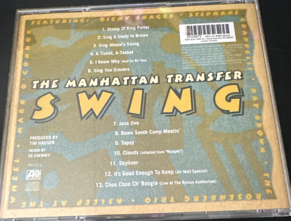 The Manhattan Transfer - Swing (CD, 1997, Atlantic Records) Jazz