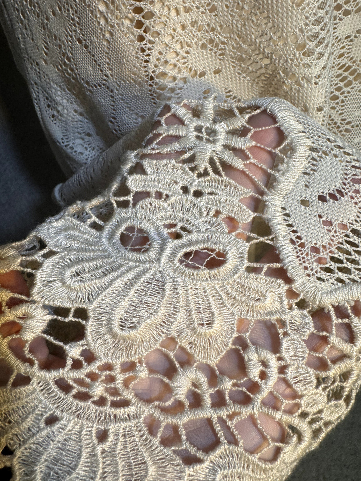 Altar'd State Small Ivory Crochet Dress Boho Coquette Feminine Soft Girl Lace
