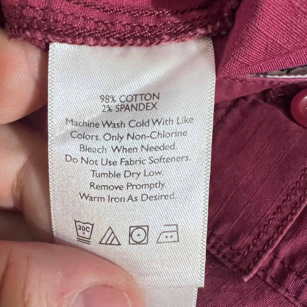 Eddie Bauer Ripstop Cargo Shorts Women 10P Maroon Purple Stretch Hiking Gorpcore