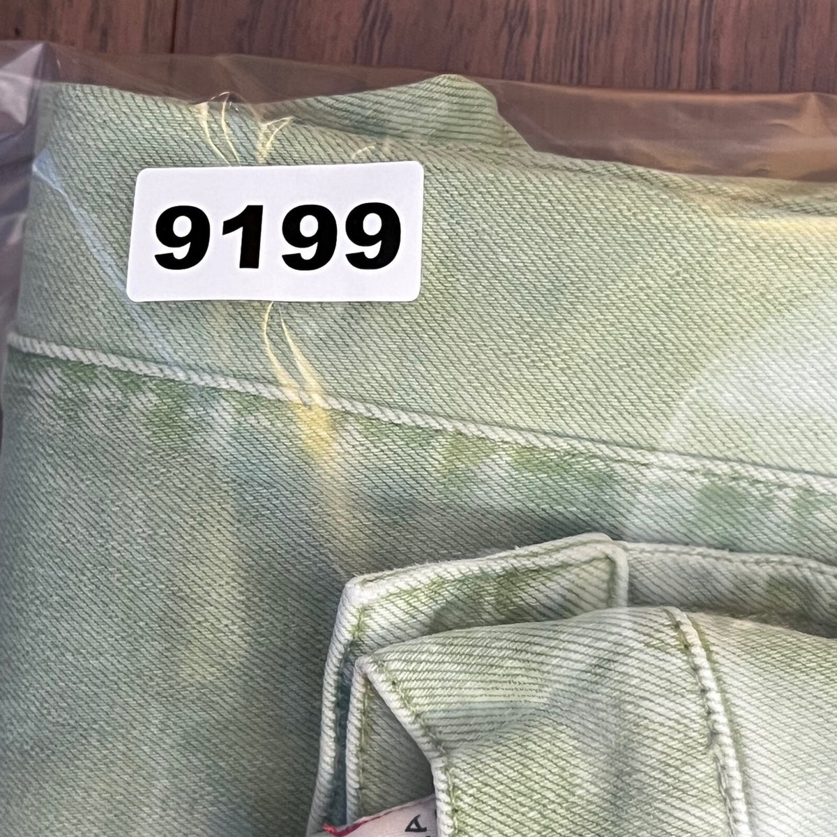 Alice + Olivia Jeans Womens 25 Green High Rise Wide Leg Denim Trousers Sage