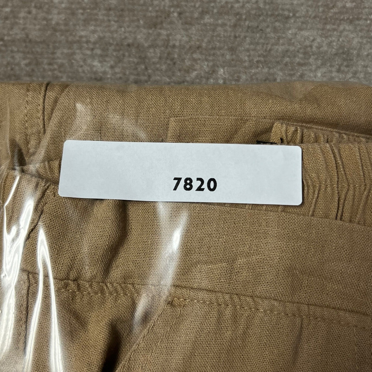 Like an Angel Linen Blend Wide Leg Pants Tan 3X Drawstring Pockets