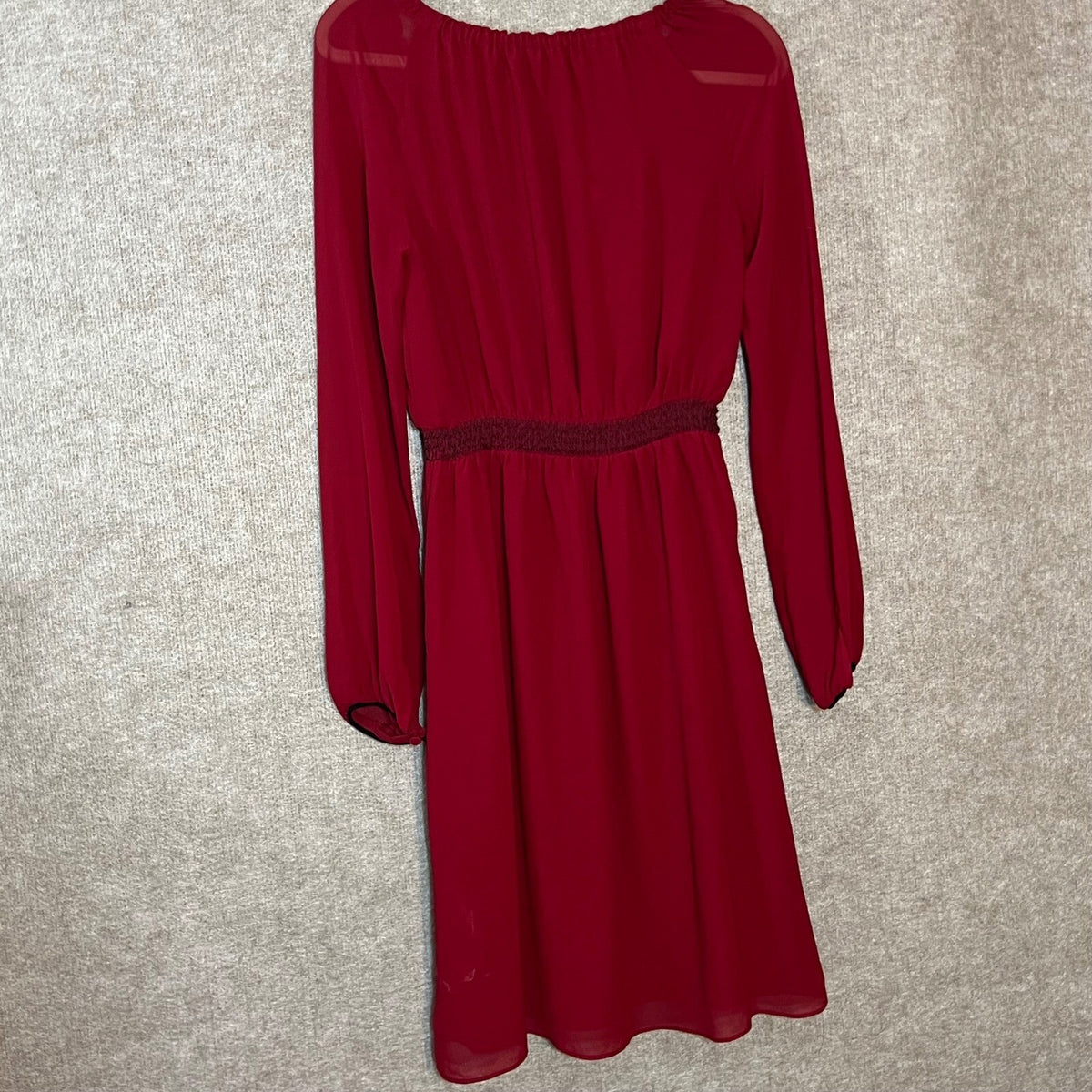 Altuzarra for Target Dress Women 2 Red Embroidered Sequin Long Sleeve Boho Chic