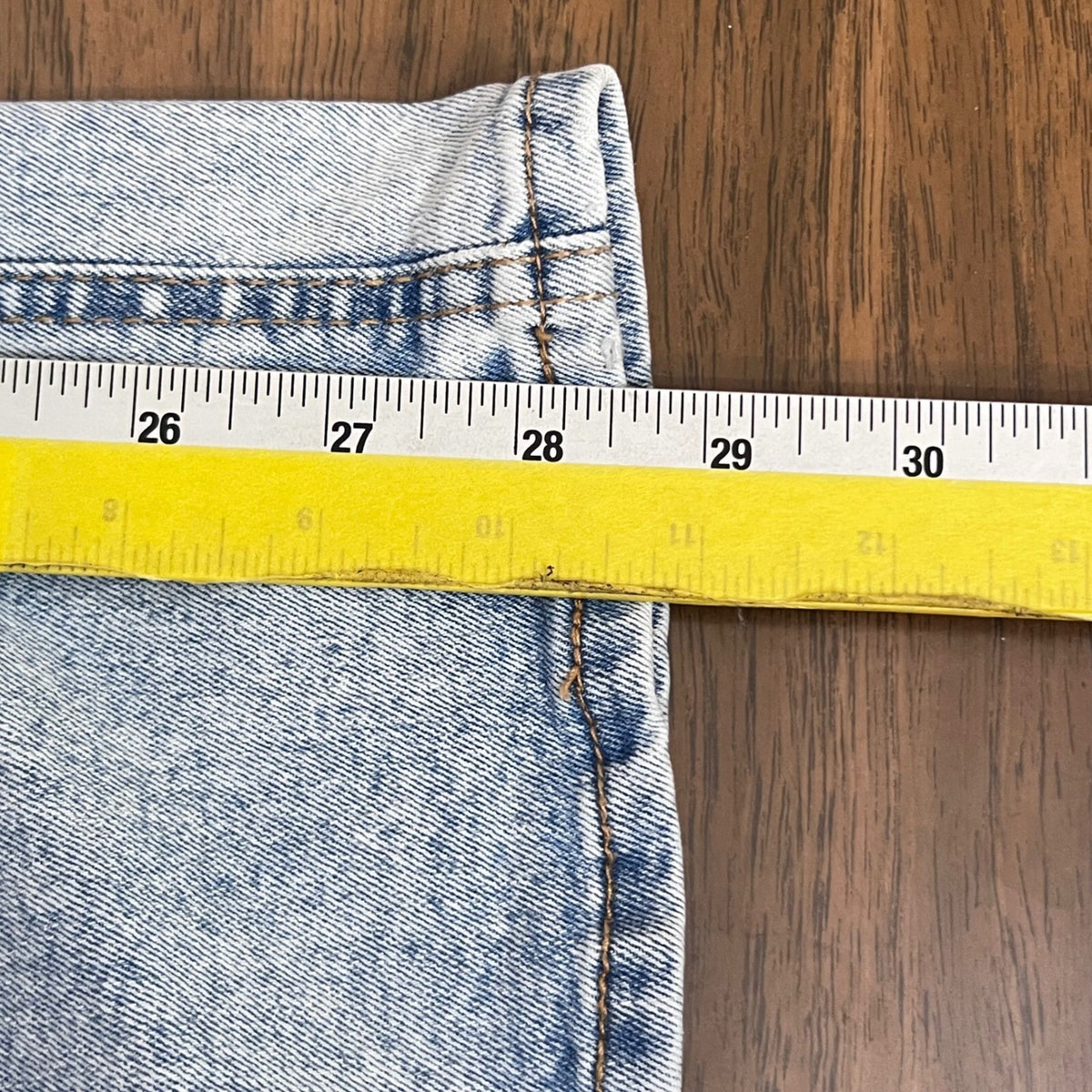 Frye High Rise Straight Leg Jeans Women 6/28 Light Wash Denim Acid Wash