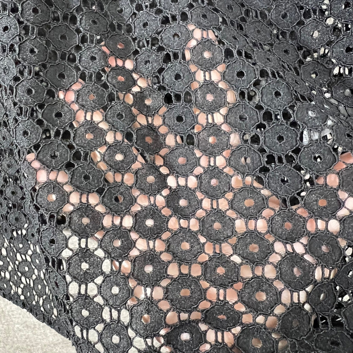 Boden Lace Blouse Womens 16-18 Black Long Sleeve Sheer Boho Minimalist
