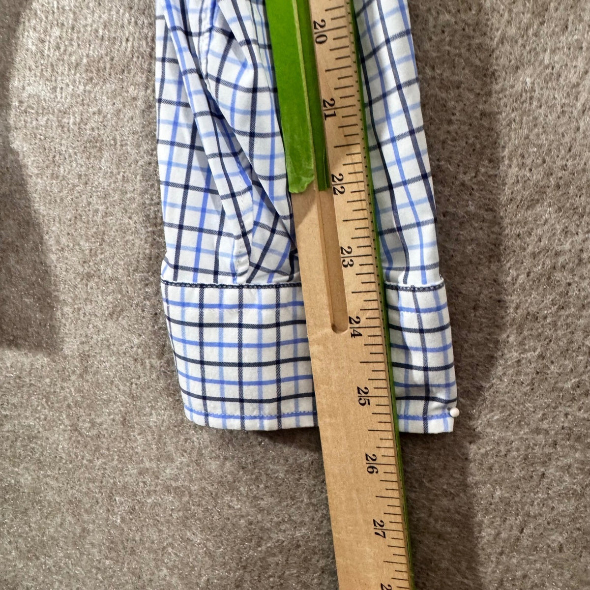 Polo Ralph Lauren Button Down Shirt Mens M Blue Plaid Classic Fit Performance