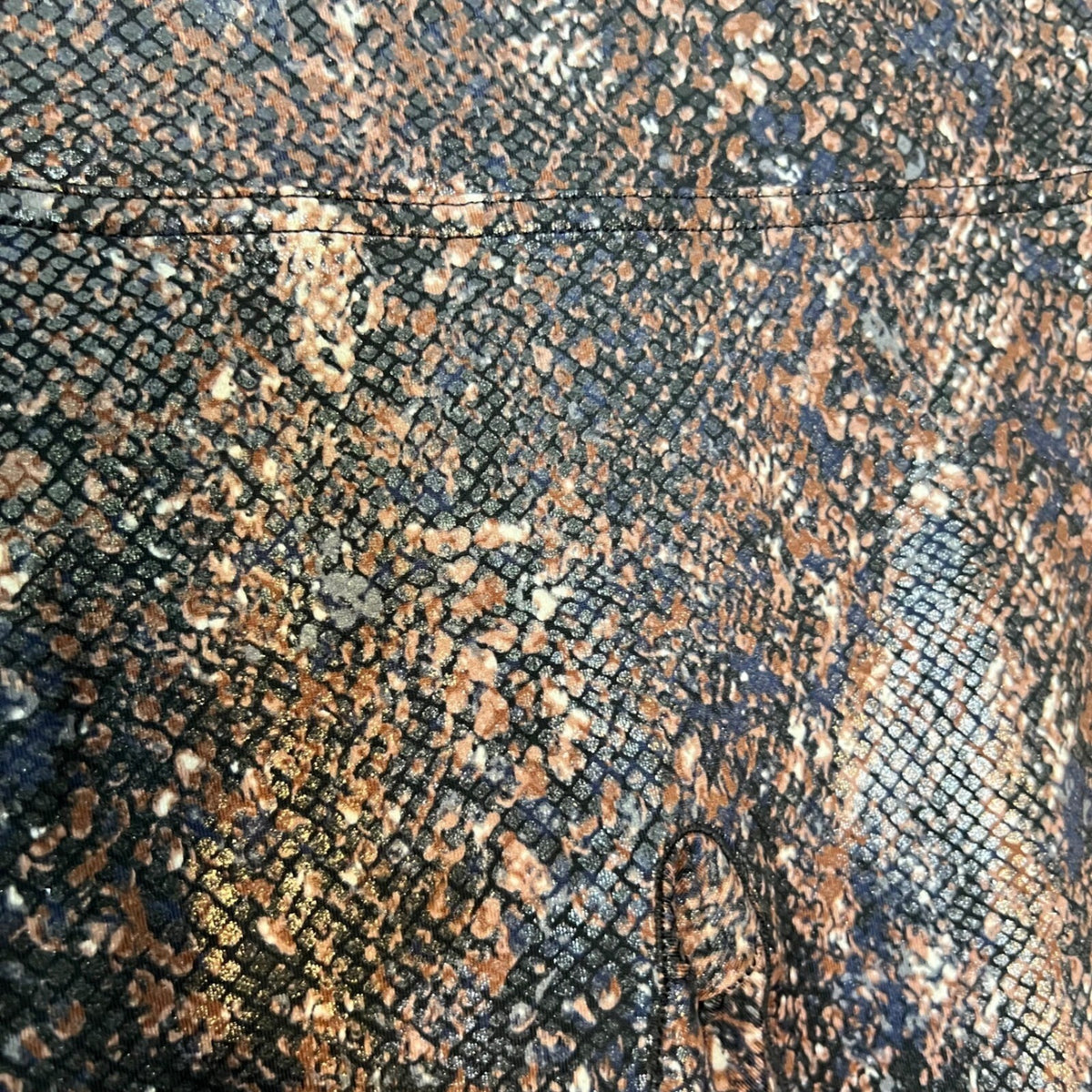 Spanx Leggings Womens XL Faux Leather Snakeskin Metallic Animal Print Yoga