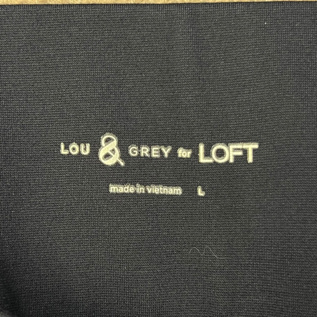 LOFT Lou & Grey Navy Blue Stretch Leggings Pants Size L