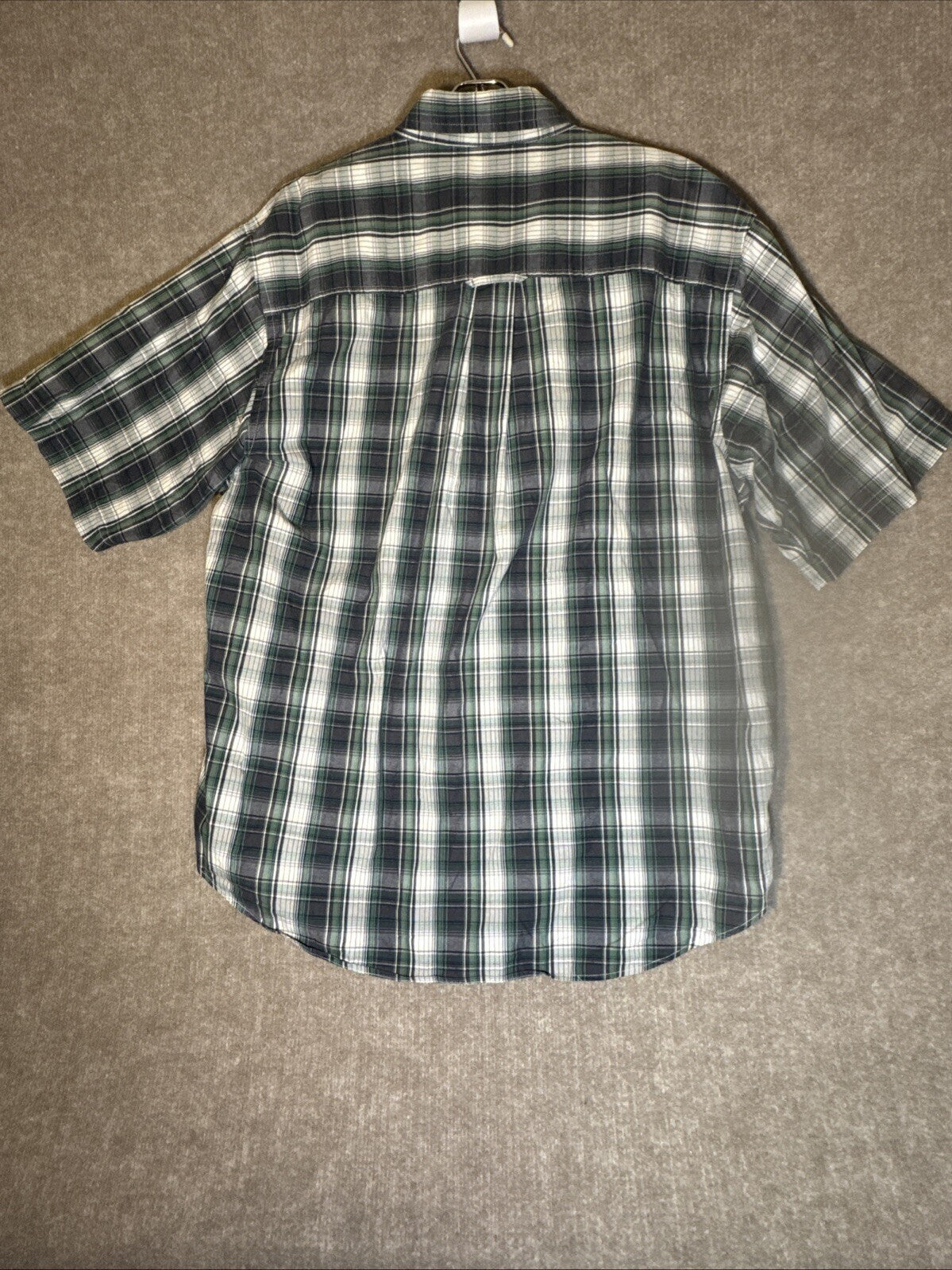 Duck Head Men Shirt XL Button Up Short sleeve Plaid Cotton