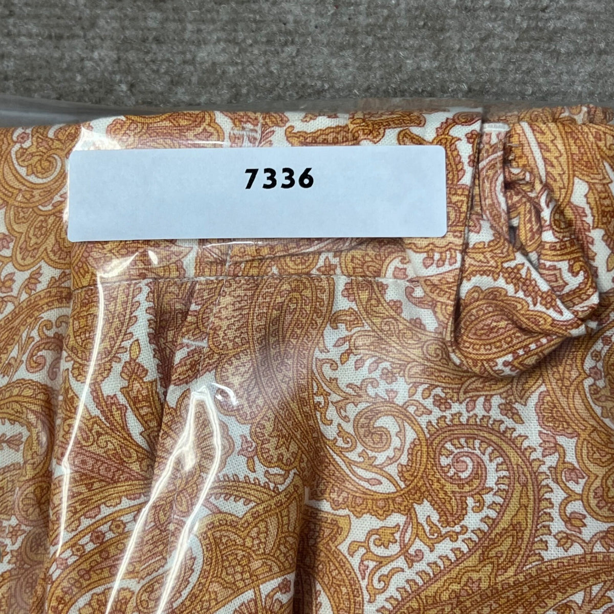 Sigrid Olsen Women Lg Linen Paisley Print Wide Leg Cropped Pants Elastic Waist