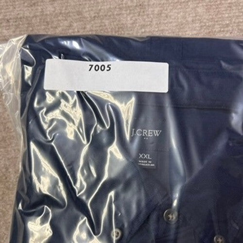 J Crew Mens XXL Button Down Long Sleeve Everyday Casual Shirt Blue