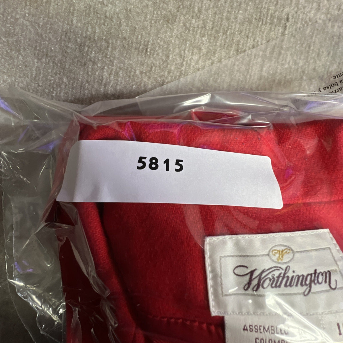 VTG Worthington Wool Blend Red Blazer/Jacket Workwear Size 10 Gold Button