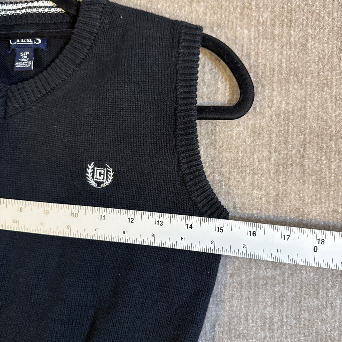 Chaps Kids Sweater Vest Size 8 Small Preppy Uniform Twee