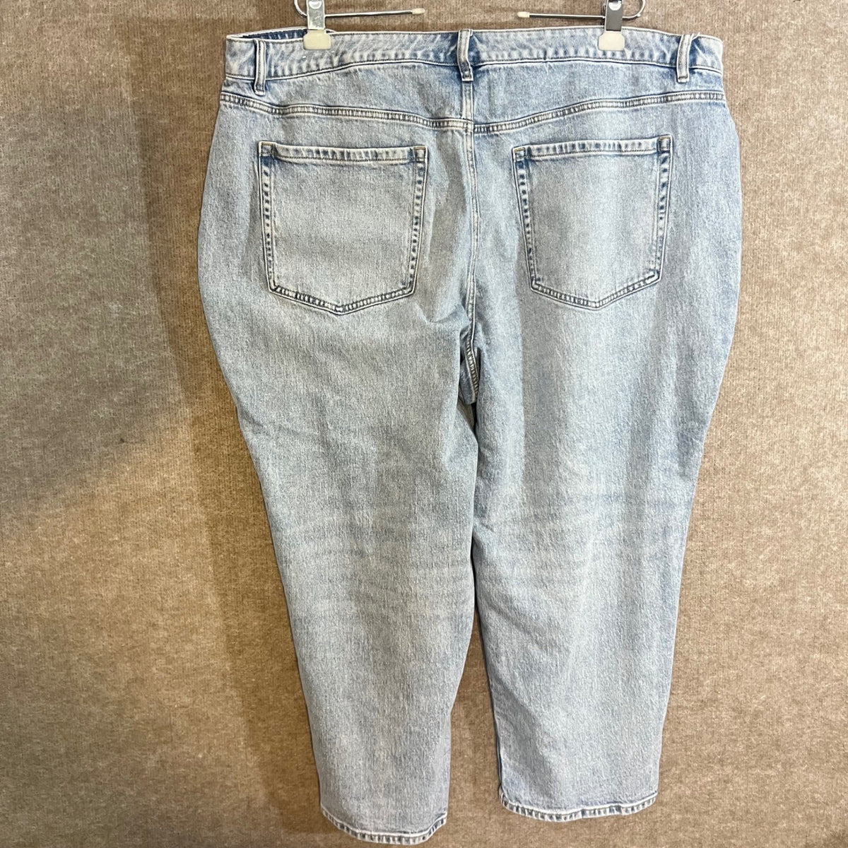 Lane Bryant Straight Leg Jeans Women 26P Light Wash Denim Stretch Casual