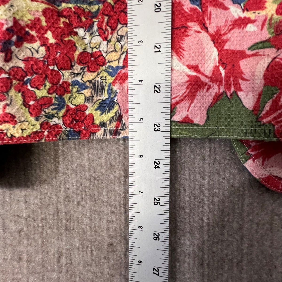 Coldwater Creek Floral Blazer Women's 12 Cream Colorful Cotton Textured Blazer