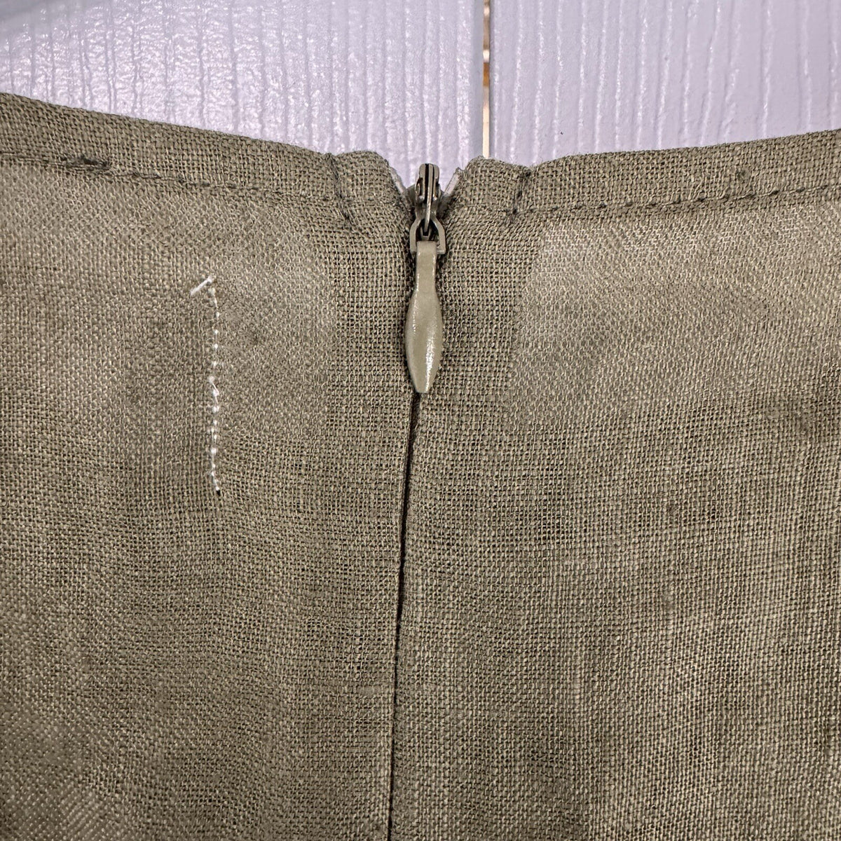 Wolfe the Label Green Linen Cutout Dress USA Med NWT