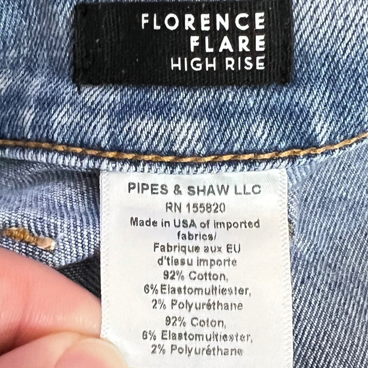 Veronica Beard Jeans Womens 26 Blue Flare High Rise Raw Hem Boho Chic