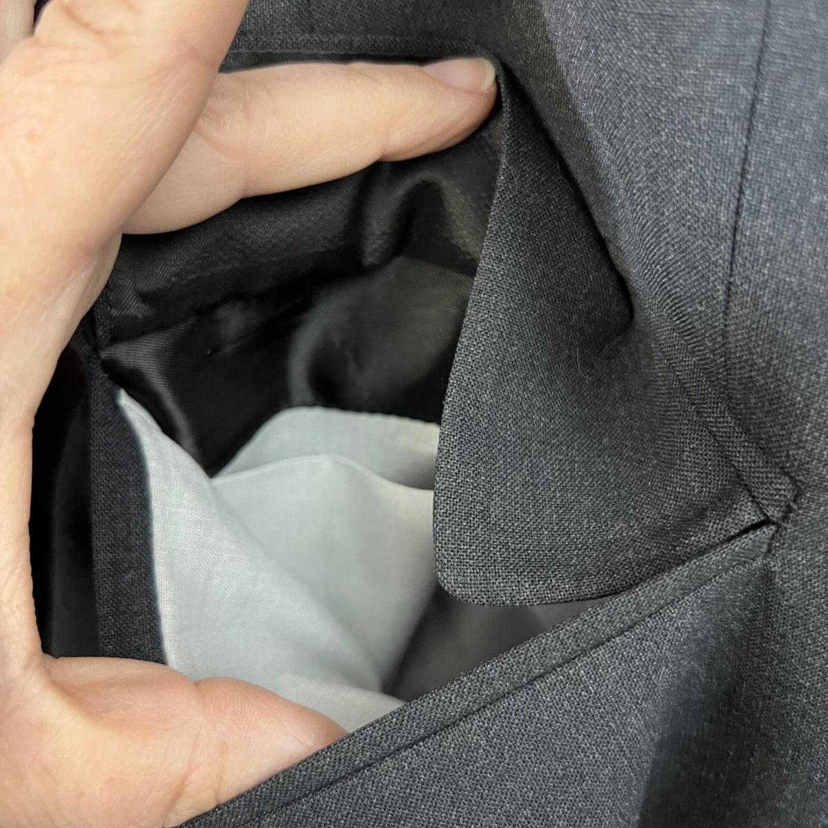 Brooks Brothers Brooksease Sport Coat Blazer 40R Wool Blend Gray Two Button