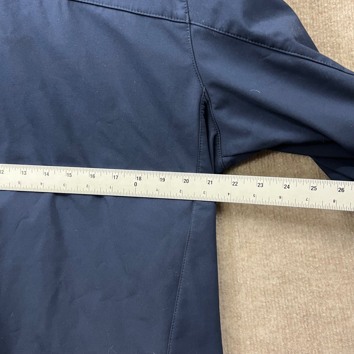 Eddie Bauer Mens Navy OSI Oakland Safety Committee Softshell Jacket L G