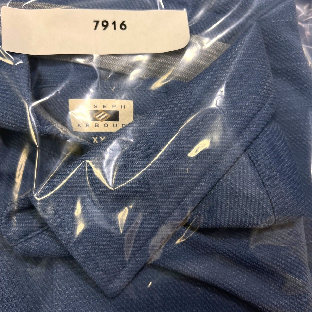 Joseph Abboud Mens Textured Polo Shirt Short Sleeve XXL Modal Polyester Golf