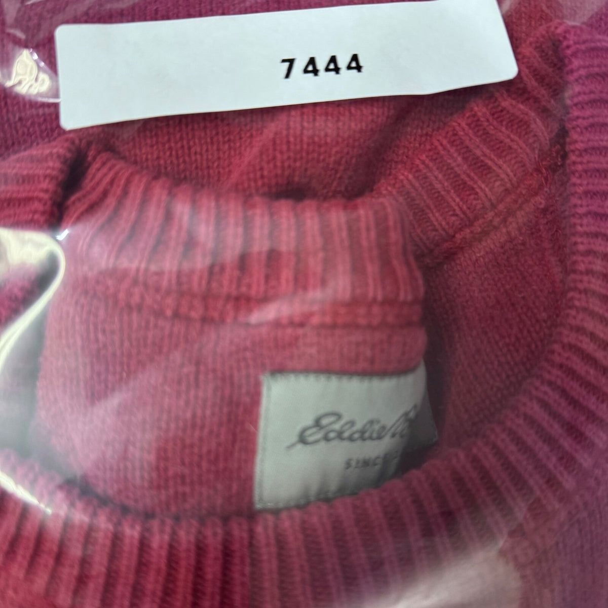 Vintage Eddie Bauer Men L Crew Neck Cotton Heavy Knit Sweater Australia Pullover