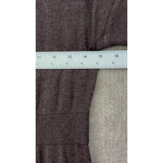 Worthington Knit Dress Womens Medium M Brown Short Sleeve Casual