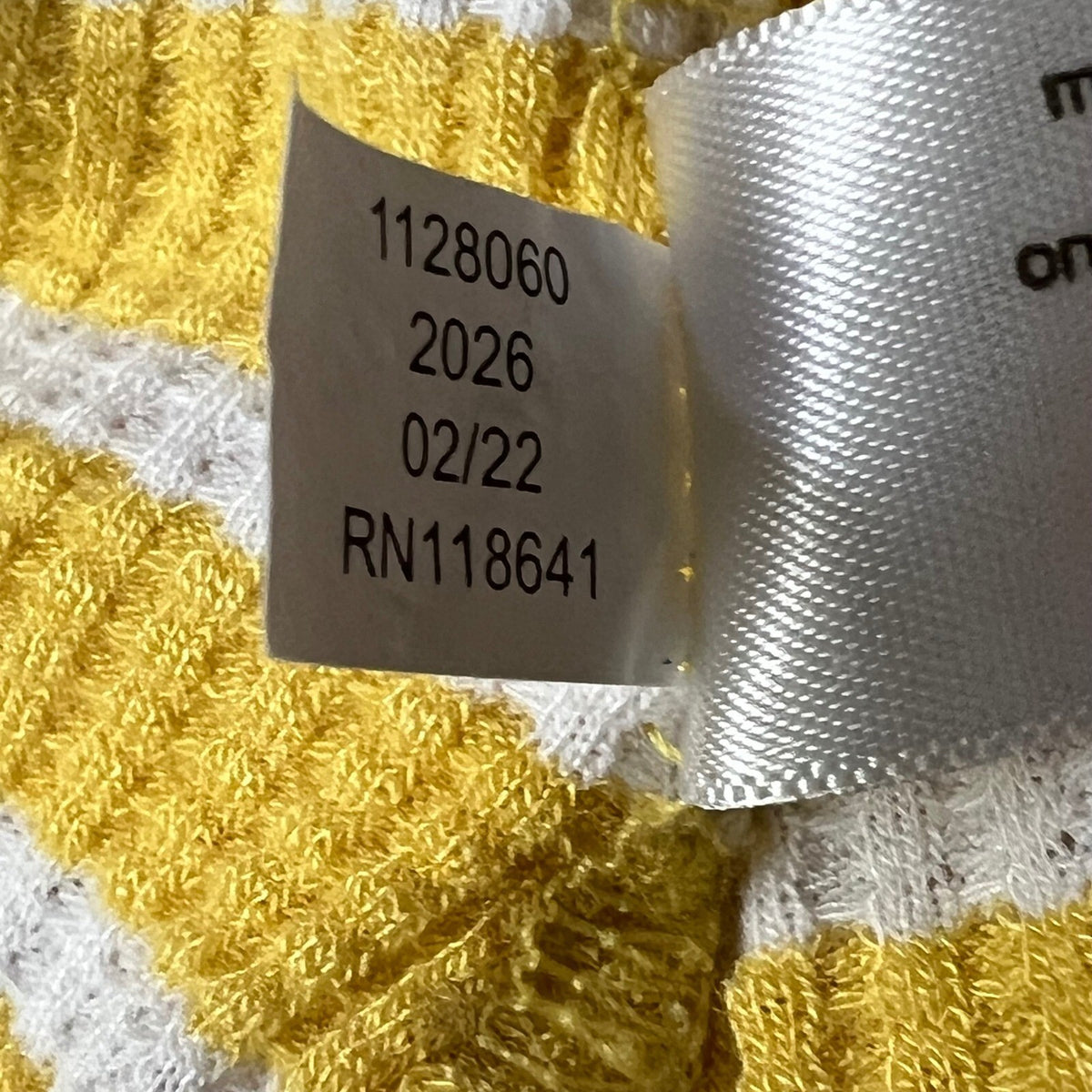 Lane Bryant Women's Plus Size 26/28 Yellow Striped Button Tie Front Top