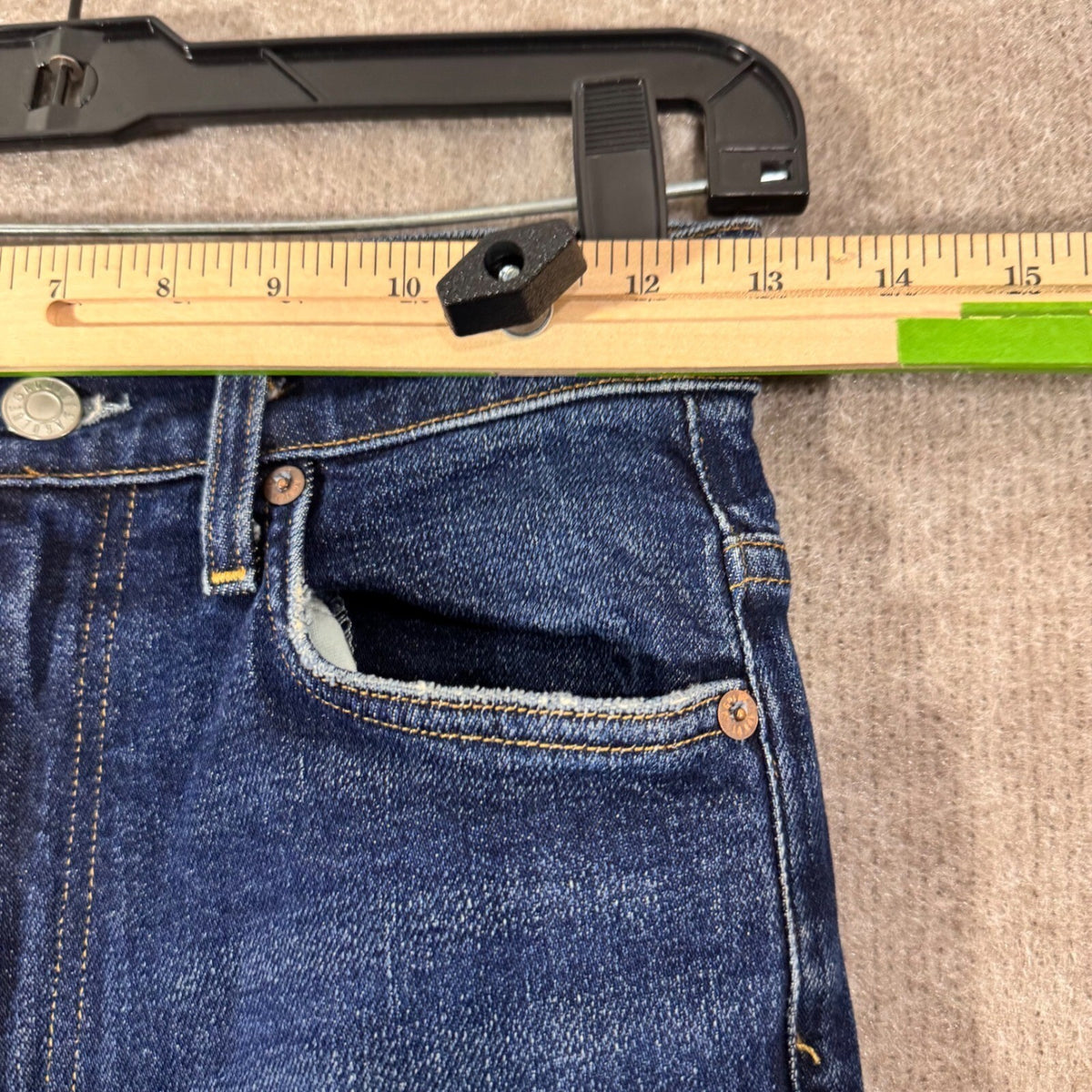 AGOLDE Nico High Rise Slim Fit Jeans Womens 25 Blue Denim Minimalist Classic