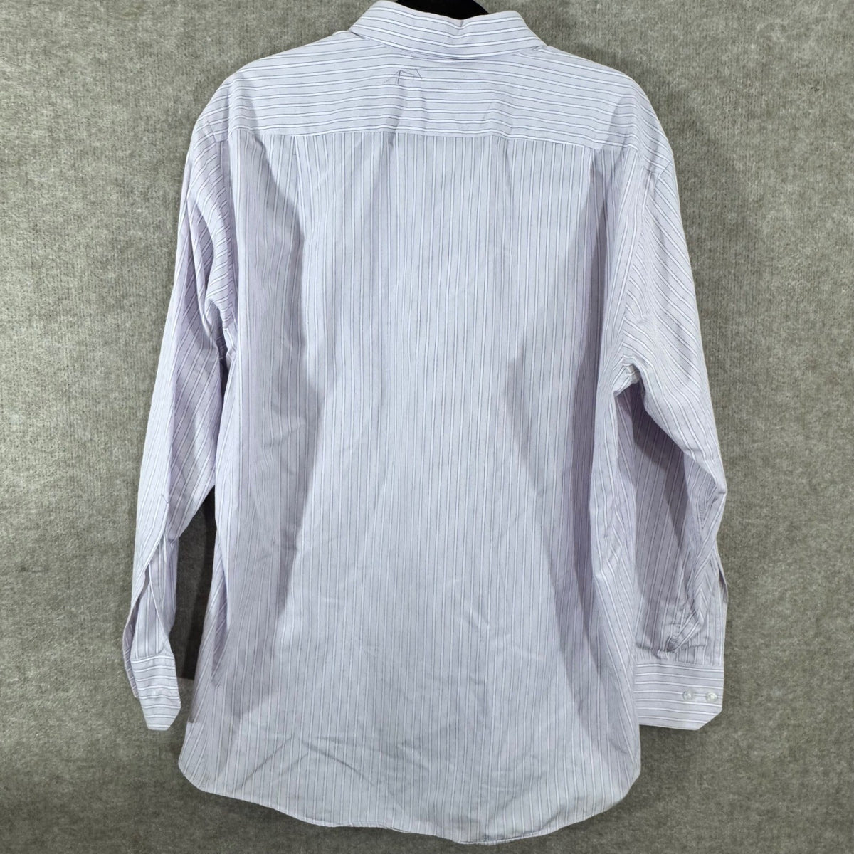 Hugo Boss Button Up Shirt Mens 17 32/33 Purple Striped Long Sleeve Minimalist