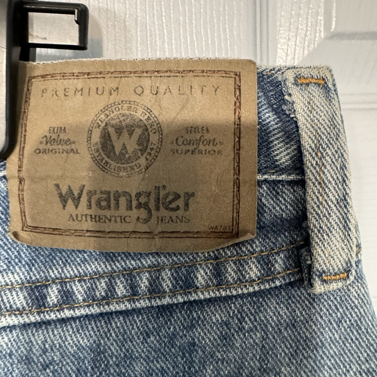 Wrangler Five Star Relaxed Fit Jeans Mens 40x32 Blue Denim Workwear Gorpcore