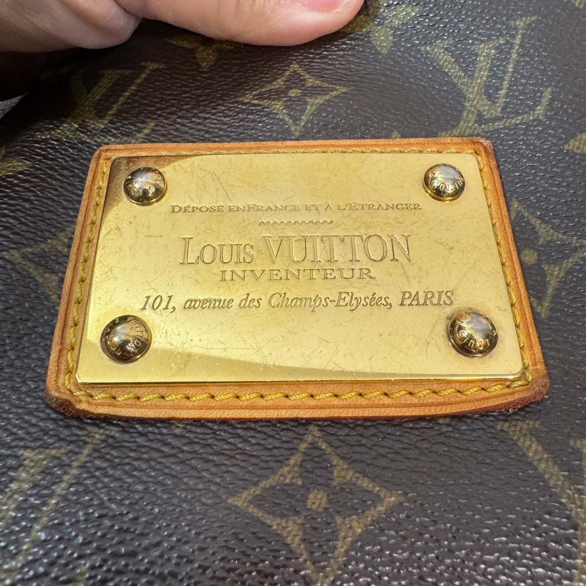 Louis Vuitton Galliera PM Monogram Canvas Shoulder Bag Brown Luxury SD1089 READ