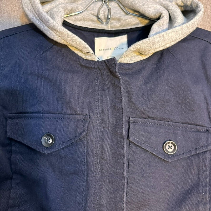 Blossom Clover Sm Women's Hooded Chore Coat Style Jacket