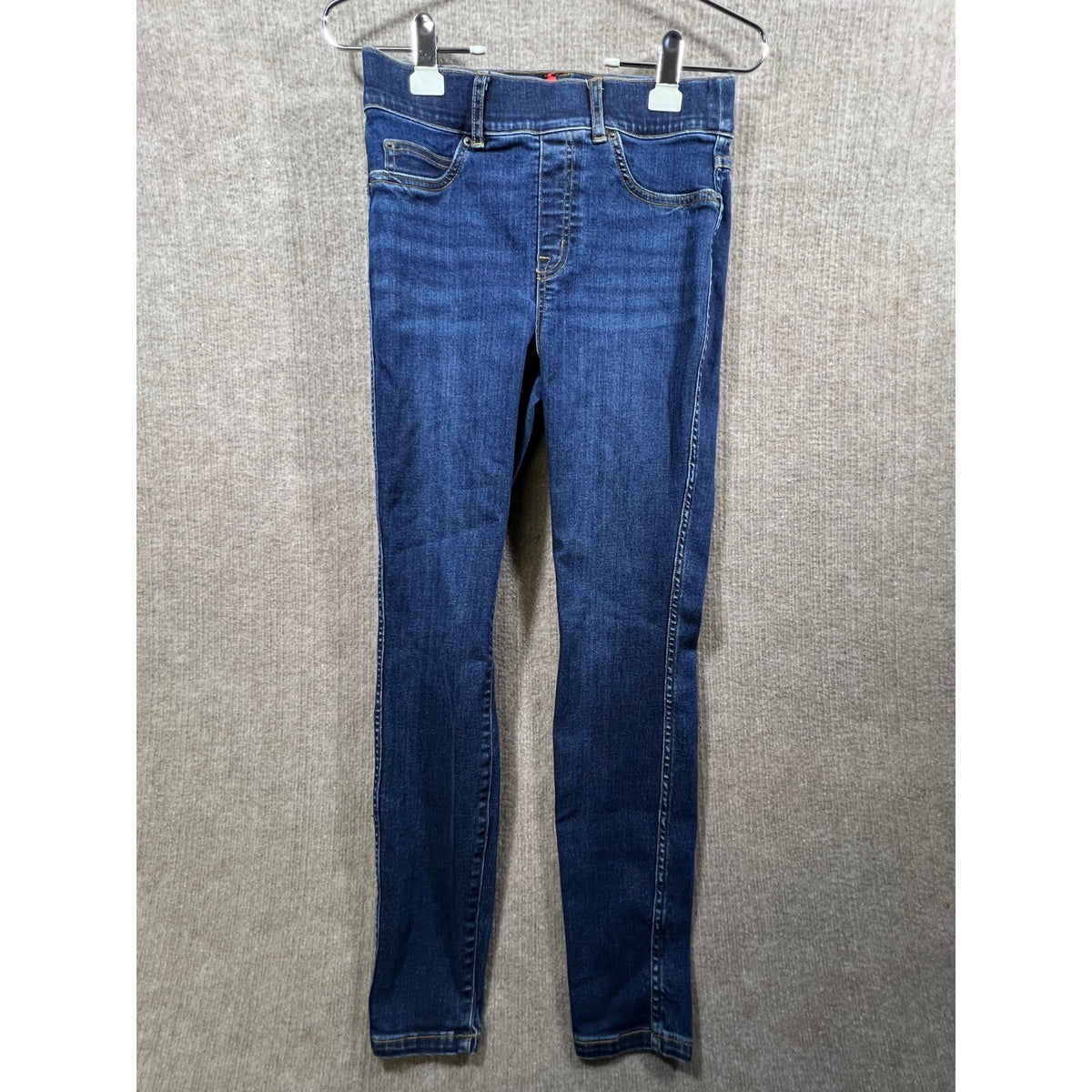 SPANX High Waisted Skinny Jeans Dark Wash Blue Small Denim Stretch Compression