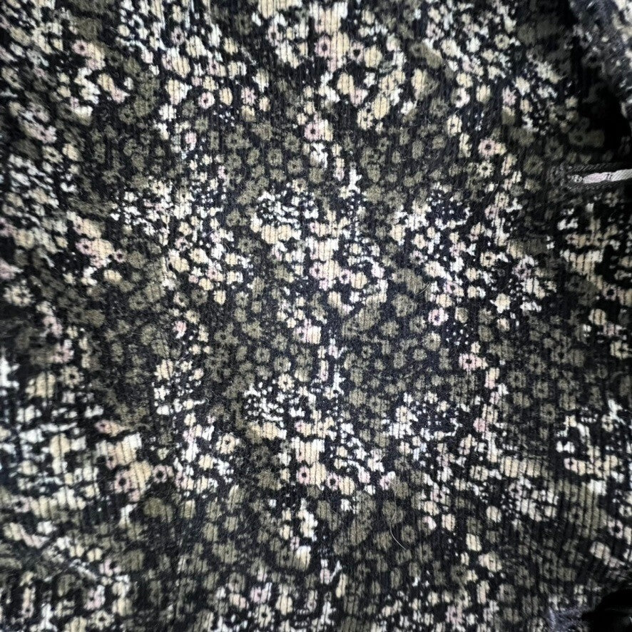 Gap Women's Floral Corduroy Blazer Jacket GAP STRETCH Size 12 Academia