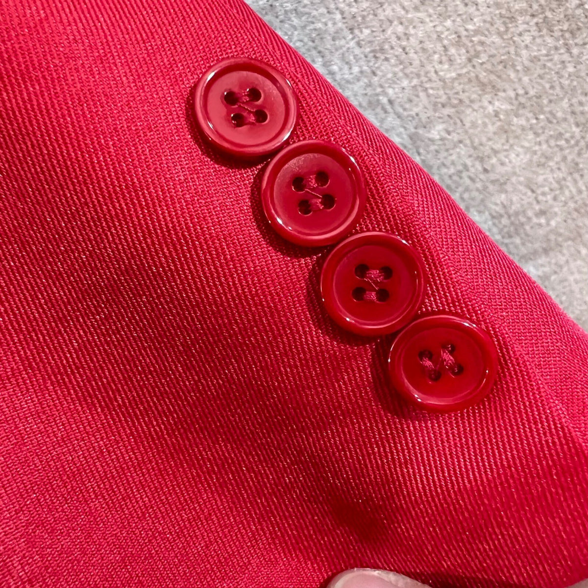 You Look Ugly Today Blazer Jacket Men XL Tomato Solid Two Button Party Prom Bold