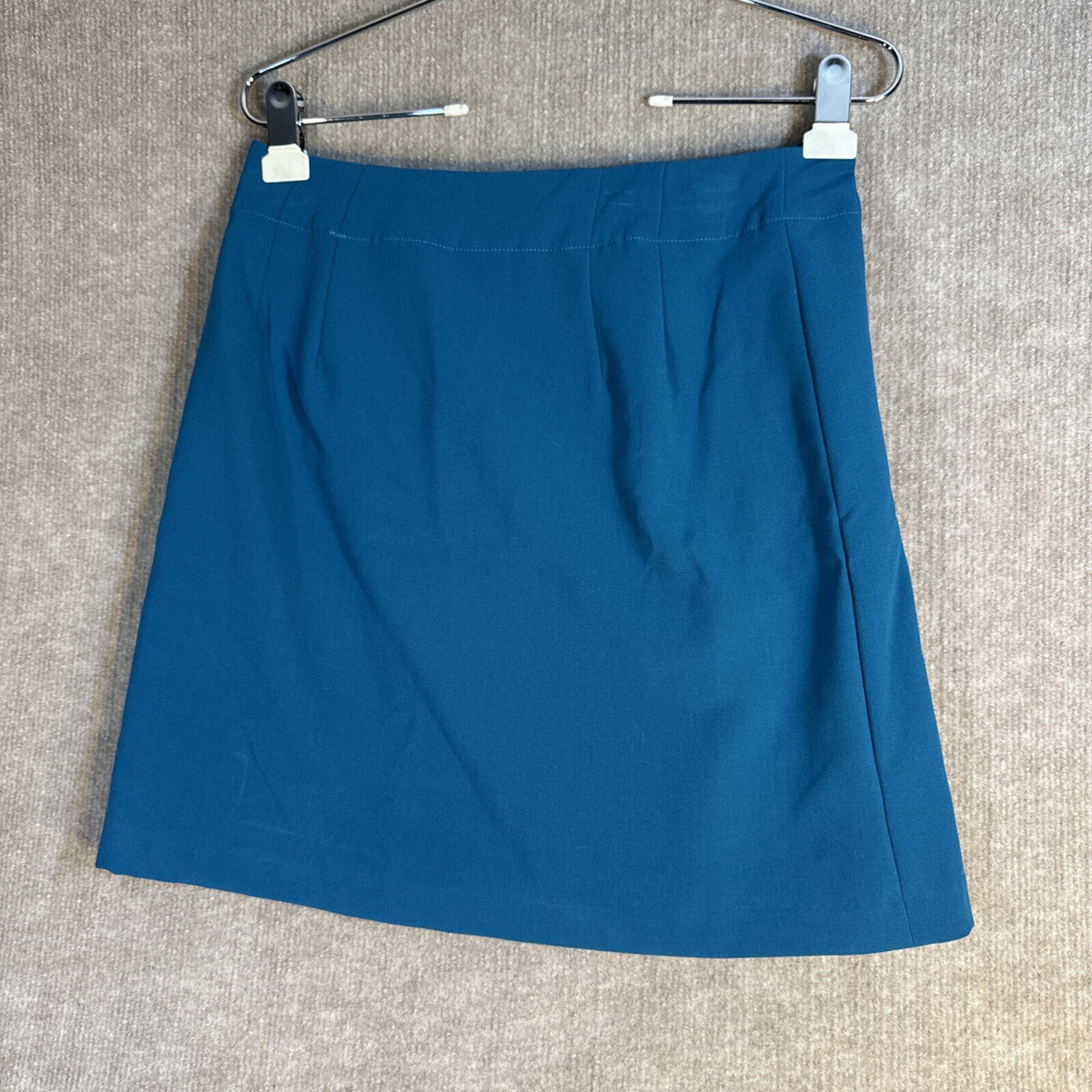 NWT Tommy Hilfiger Teal Winter Jade $69 Wrap Short Skirt Size-4