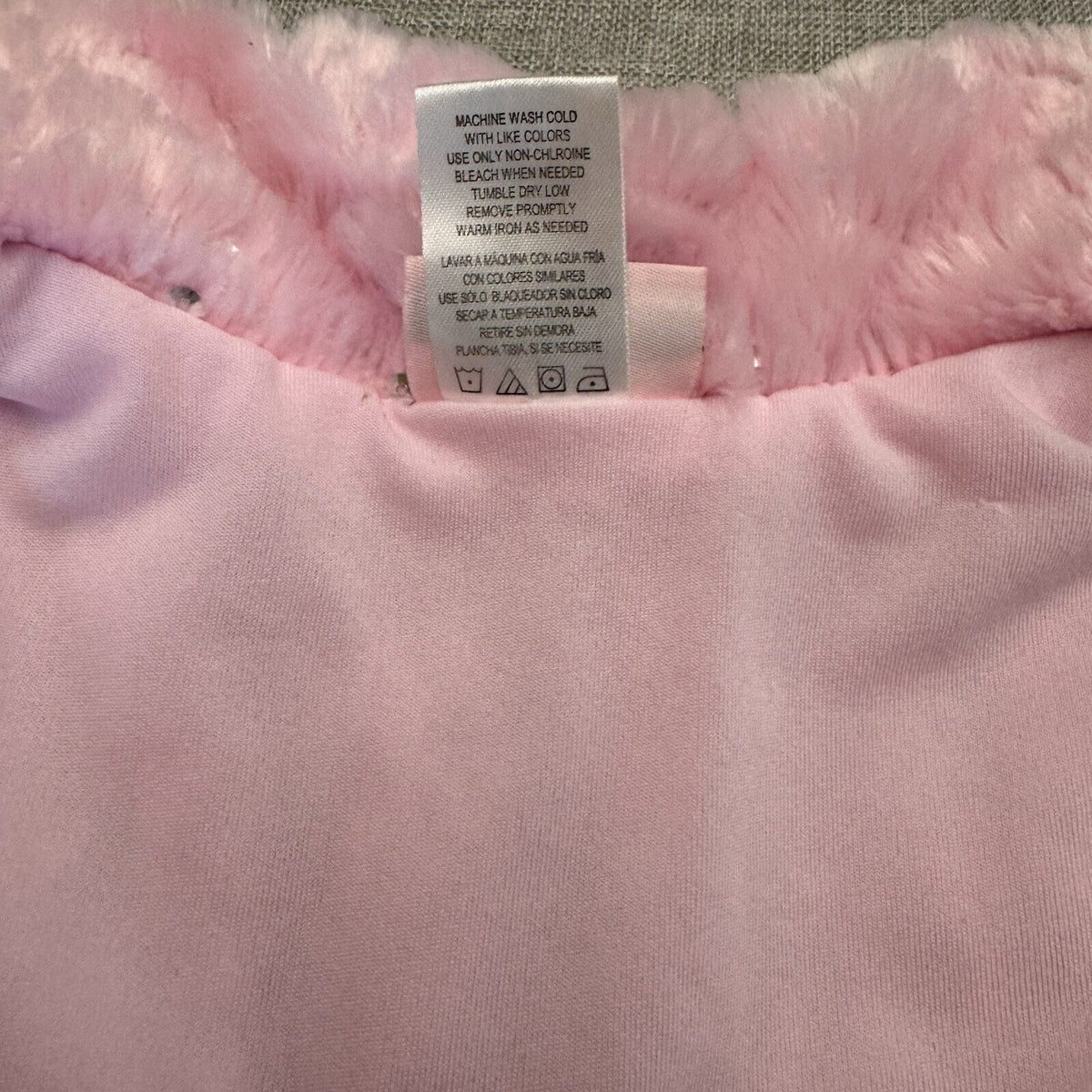 Little Lass 2T Pink Sparkle Sequin Sleeveless Fur Vest OverCoat Barbiecore