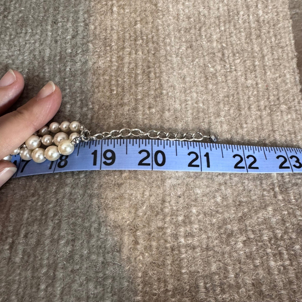 Charming Charlie RSVP Statement Bib Necklace Faux Pearl Rhinestone Wedding Glam